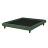 Cama Queen Japonesa 176cm Pés Madeira Haru Veludo Verde - Sallar Home - 6