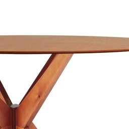 Mesa de Jantar Base Estrelada de Madeira Maciça 120cm Alice - 4