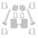 Ver imagem 7 de Assento Vaso Sanitário Oval Almofadado Branco + Conjunto Fixação Assento Sanitário Almofadado Branco
