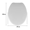 Ver imagem 2 de Assento Vaso Sanitário Oval Almofadado Branco + Conjunto Fixação Assento Sanitário Almofadado Branco