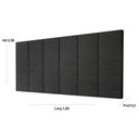 Ver imagem 2 de Painel Cabeceira Cama Casal 1,60 Million Preto Comprar