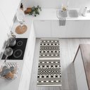 Ver imagem 3 de Tapete Passadeira Boho Indigo 45x140cm Natural/preto - Antiderrapante