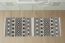 Ver imagem 2 de Tapete Passadeira Boho Indigo 45x140cm Natural/preto - Antiderrapante