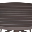 Ver imagem 4 de Mesa em Alumínio com Tampo Ripado com 100cm Pintura Eletrostática