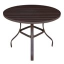 Ver imagem 1 de Mesa em Alumínio com Tampo Ripado com 100cm Pintura Eletrostática