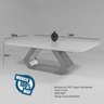 Conjunto Sala de Jantar com Tampo Mdf/vidro 160cmx80cm Mesa Lotus com 6 Cadeiras Viena Luxo - 4