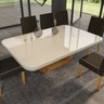 Conjunto Sala de Jantar com Tampo Mdf/vidro 220cmx110cm Mesa Lotus com 8 Cadeiras Liz - 3