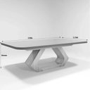 Ver imagem 4 de Conjunto Sala de Jantar com Tampo Mdf/vidro 220cmx110cm Mesa Lotus com 8 Cadeiras Liz