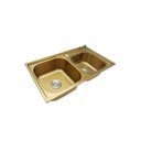 Ver imagem 3 de Cuba Pia Gourmet Luxo Prizi Queenbox Dourada Aço Inox 201 43