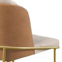 Ver imagem 5 de Cadeira Jantar Aurora Linho Pés Metal