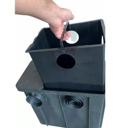 Caixa de Gordura Preta com Cesto 50 Litros - Mallton - 4
