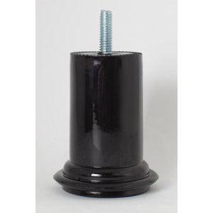 Pé para Cama Box e Sofá 8cm de Altura Resistente Preto Kit 6 Unidades