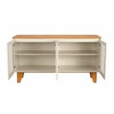 Ver imagem 4 de Buffet 4 Portas com Tela Indiana na Porta Topazzio Marrom/Nature/Off White