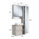 Ver imagem 3 de Conjunto Banheiro Gabinete com Cuba/Espelheira/Armários/LED 96cm Multimóveis Crpro-CON032 Arenas