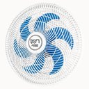 Ver imagem 1 de Ventilador Parede Lorena Branco Oscilante 220v Pás Azul