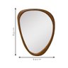 Espelho Decorativo Gringa Corino 84x64cm Orgânico Terracota - 3
