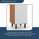 Ver imagem 7 de Paneleiro 2 Portas 216cm x 47cm x 46,5cm Evolution Plus Branco/Freijó/Off-White