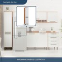Ver imagem 4 de Paneleiro 2 Portas 216cm x 47cm x 46,5cm Evolution Plus Branco/Freijó/Off-White