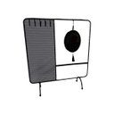 Ver imagem 1 de Porta Jóias Com Espelho Expositor de Metal Preto