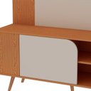 Ver imagem 7 de Rack com Painel para TV até 65 Polegadas 140CMX147,5cm Porta de Correr Bege