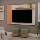 Ver imagem 6 de Rack com Painel para TV até 65 Polegadas 140CMX147,5cm Porta de Correr Bege