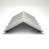 Cumeeira em Galvalume Aluzinco para Telhasdo Trapezoidal 98cm x 30cm - 1