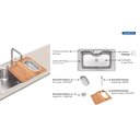 Ver imagem 3 de Cuba sobre 86x50 Morgana Maxi com Acessorio Tramontina