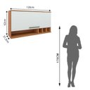Ver imagem 2 de Armário Aéreo para Cozinha 1 Porta Basculante Evolution Plus Branco/Freijó/Off-White