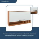 Ver mais imagens de Armário Aéreo para Cozinha 1 Porta Basculante Evolution Plus Branco/Freijó/Off-White