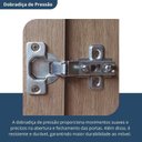 Ver imagem 5 de Armário Aéreo para Cozinha 1 Porta Basculante Evolution Plus Branco/Freijó/Off-White