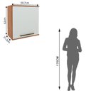 Ver imagem 2 de Armário Aéreo para Cozinha 1 Porta Evolution Plus Branco/Freijó/Off-White