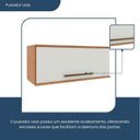 Ver imagem 7 de Armário Geladeira 1 Porta Basculante Evolution Plus Branco/Freijó/Off-White