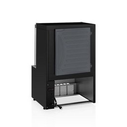 Vitrine Estufa com Bandeja 75 cm Preto 50-60Hz 220V Gelopar MEQA-075R - 2