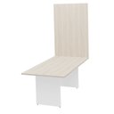 Ver imagem 4 de Mesa de Reunião para Escritório com Painel de TV 200x100cm Bege/Carvalho/Branco