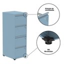 Ver mais imagens de Gaveteiro Arquivo de Aço 4 Gavetas Of04rptcm
