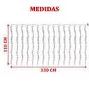 Ver imagem 2 de Cortina de Pisca Leds Luz Amarelo com Fio Folhas Jardim 220v