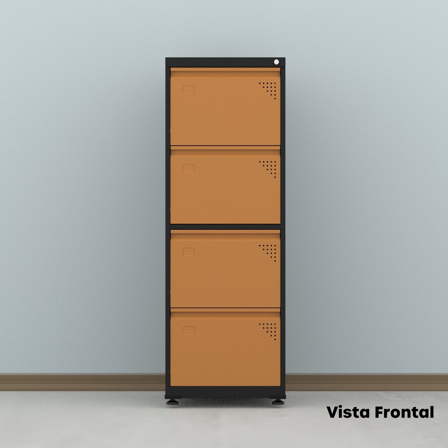 Gaveteiro Arquivo de Aço 4 Gavetas 136,2x47x67 Cm - 19