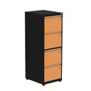 Ver imagem 3 de Gaveteiro Arquivo de Aço 4 Gavetas 136,2x47x67 Cm