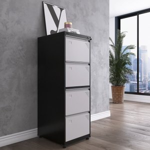 Gaveteiro Arquivo de Aço 4 Gavetas 136,2x47x67 Cm