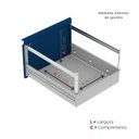 Ver imagem 7 de Gaveteiro Arquivo de Aço 4 Gavetas 136,2x47x67 Cm