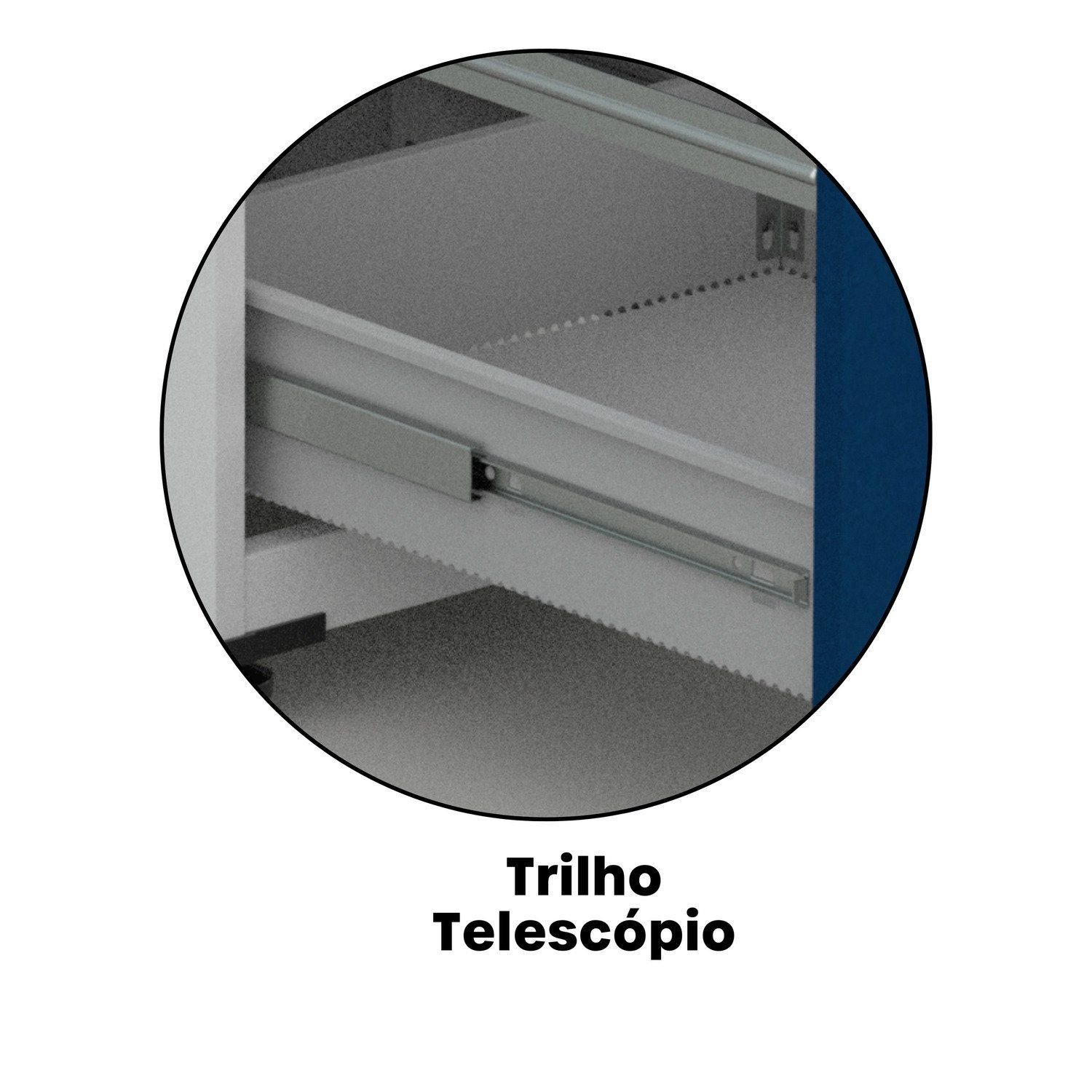 Gaveteiro Arquivo de Aço 4 Gavetas 136,2x47x67 Cm - 14