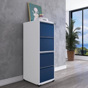 Gaveteiro Arquivo de Aço 4 Gavetas 136,2x47x67 Cm