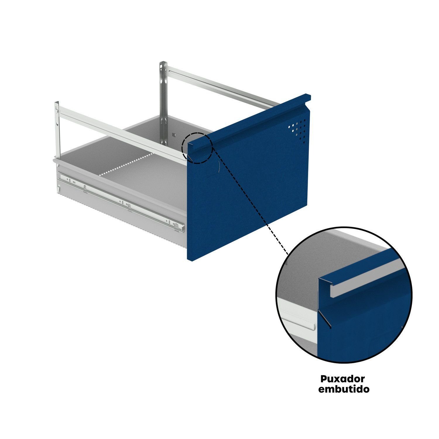 Gaveteiro Arquivo de Aço 4 Gavetas 136,2x47x67 Cm - 15