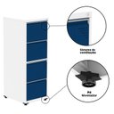 Ver mais imagens de Gaveteiro Arquivo de Aço 4 Gavetas 136,2x47x67 Cm