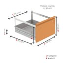 Ver imagem 6 de Gaveteiro Arquivo para Escritório em Aço 4 Gavetas