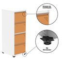 Ver mais imagens de Gaveteiro Arquivo para Escritório em Aço 4 Gavetas