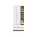 Ver imagem 3 de Guarda Roupa Infantil 02 Portas 02 Gavetas Amarelinha Henn Rústico Branco
