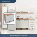 Ver imagem 7 de Balcão para Cozinha 2 Portas Evolution Plus Branco/Freijó/Off-White