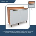 Ver imagem 4 de Balcão para Cozinha 2 Portas Evolution Plus Branco/Freijó/Off-White