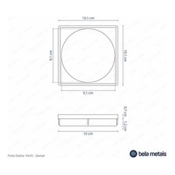 Kit Ralo Click e Porta Grelha 10x10 Preto - 9
